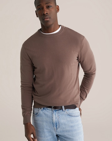 WE Fashion Trui in Bruin: voorkant