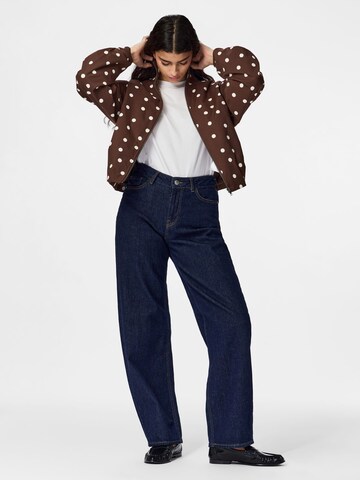 PIECES Between-Season Jacket 'PCElisabeth' in Brown