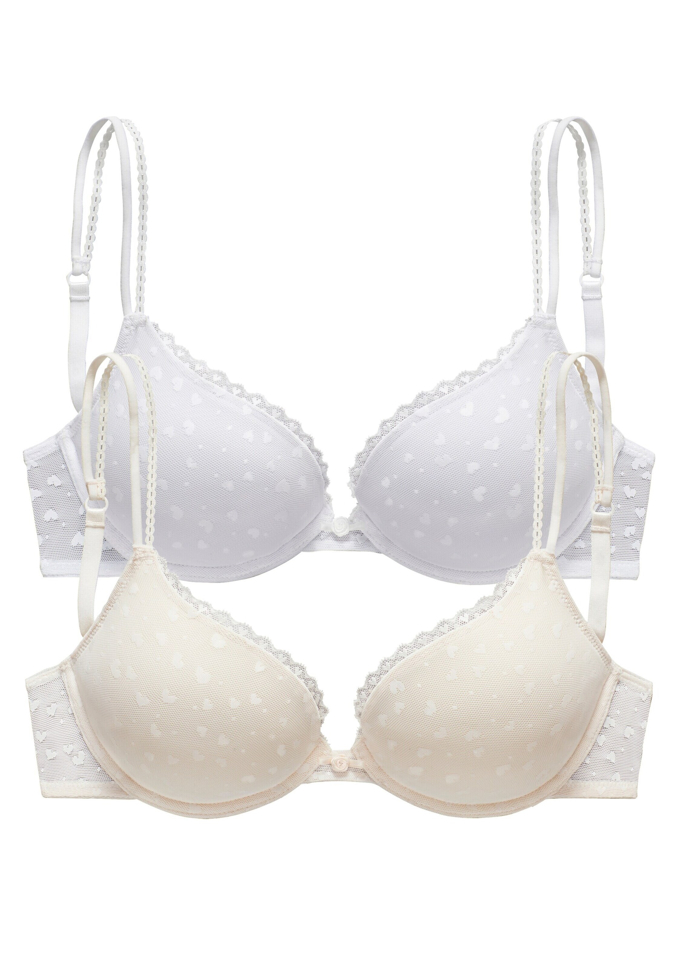 PETITE FLEUR Push-up BH in Beige: Vorderseite