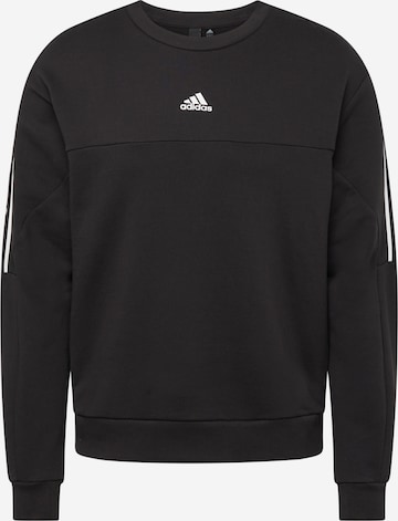 melns ADIDAS SPORTSWEAR Sportiska tipa džemperis 'Brand Love': no priekšpuses