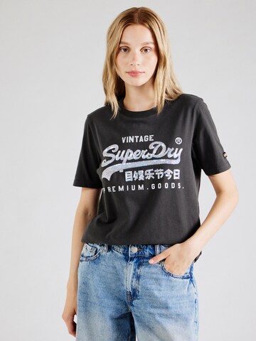 T-shirt Superdry en noir : devant