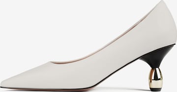 L37 HANDMADE SHOES Pumps 'ITALIAN JOB' i hvid: forside