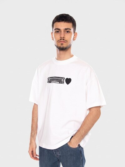 Carhartt WIP Shirt 'S/S DECONSTRUCTED LABEL T-SHIRT' in XS in White, Item view