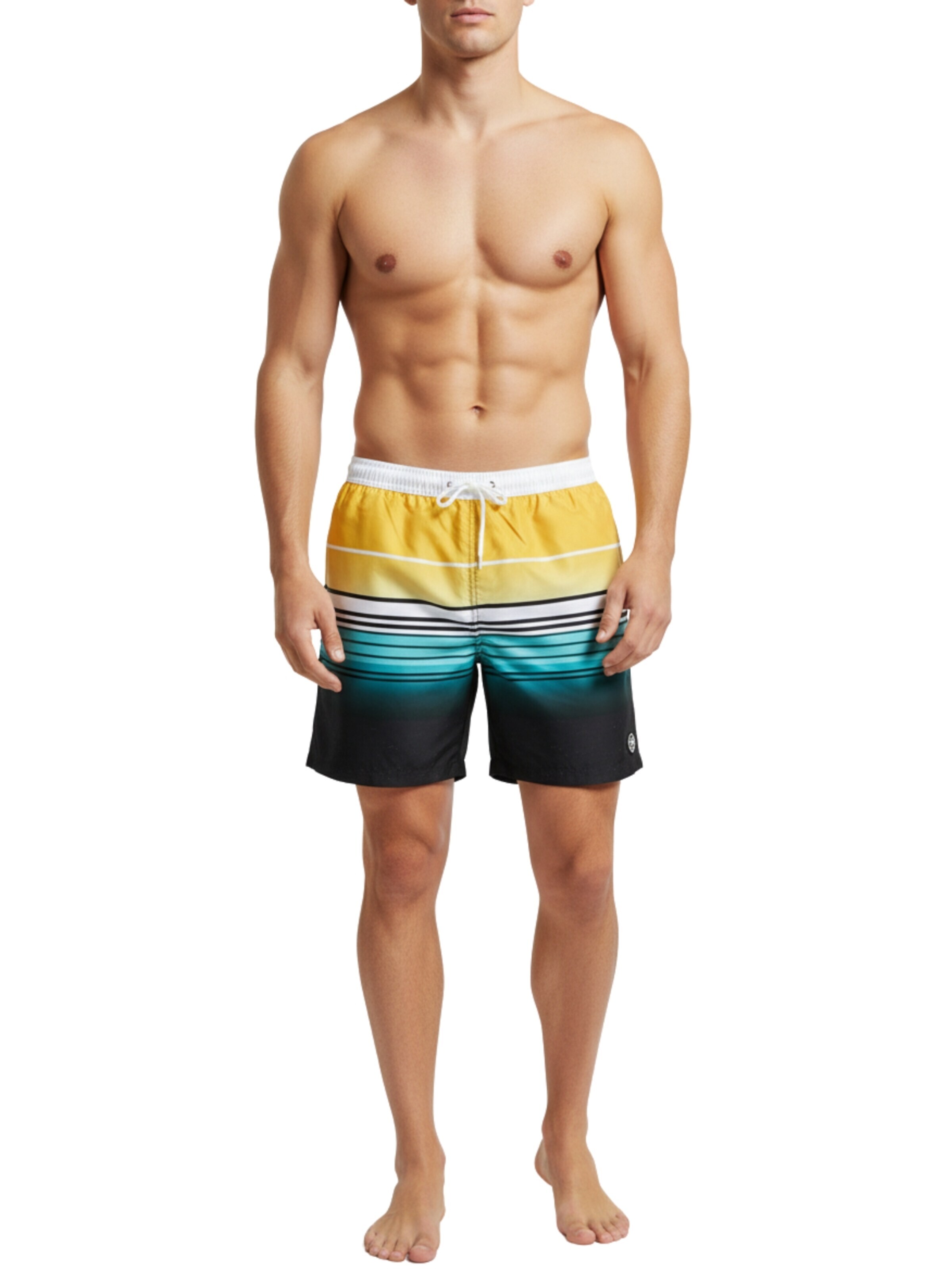 Luvanni Badeshorts 'Boardshorts Style. 580'‌‌‌‌ in Gelb: Vorderseite
