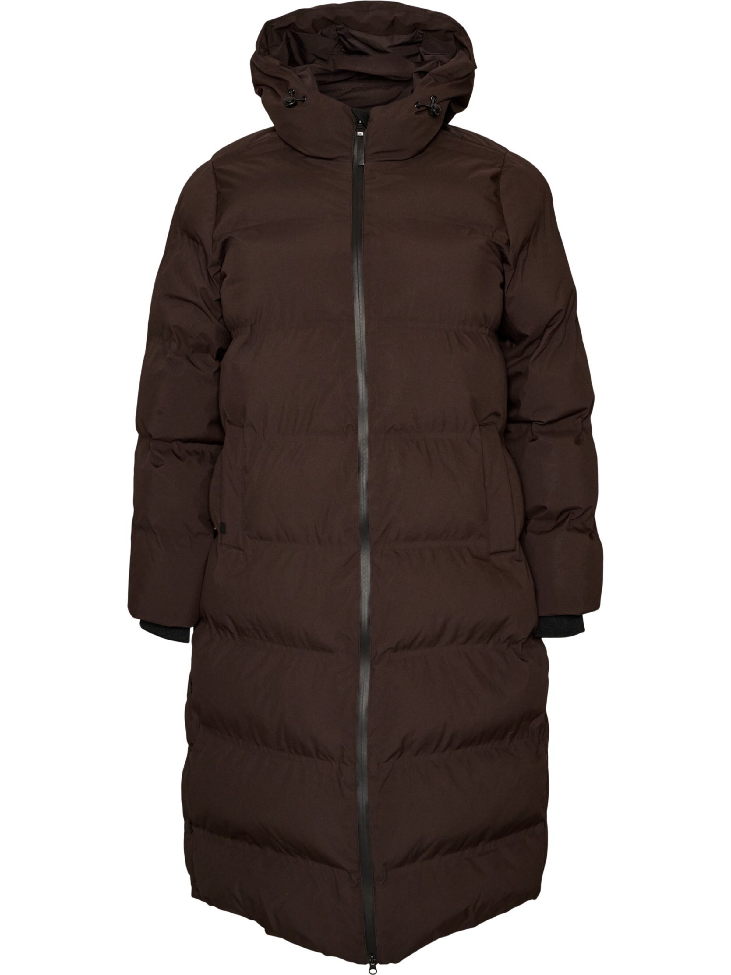 Zizzi Winterjacke 'Melina' in Braun: Vorderseite