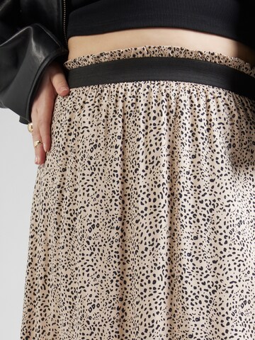 ONLY Carmakoma Skirt 'CARVENEDIG' in Beige