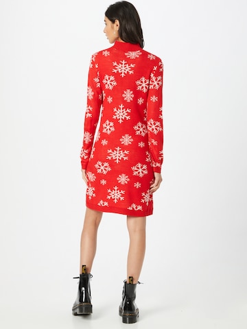 PIECES Knitted dress 'FINA' in Red