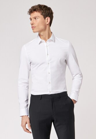 ROY ROBSON Slim fit Business Shirt in White: front