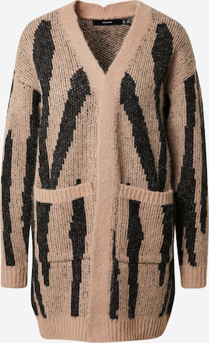 Cardigan 'ZELMA' VERO MODA en marron : devant