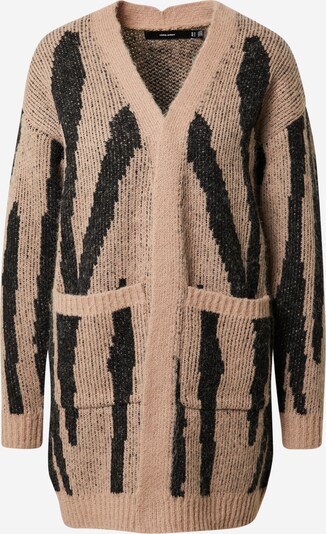 VERO MODA Strickmantel 'ZELMA' in braun / schwarz, Produktansicht