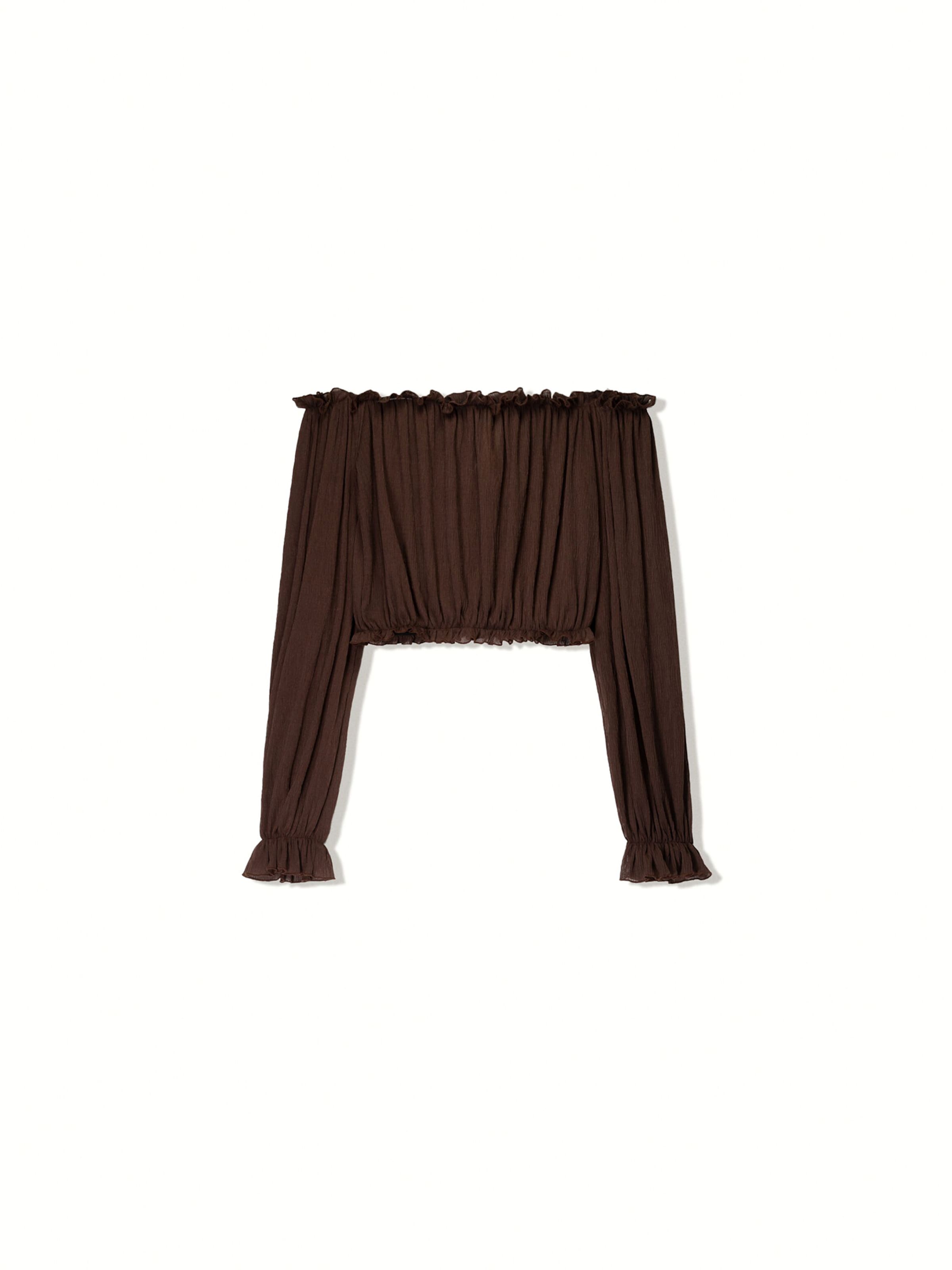 Bershka Blouse in Brown: front