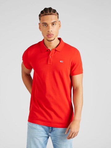 Tommy Jeans Shirt in Rood: voorkant