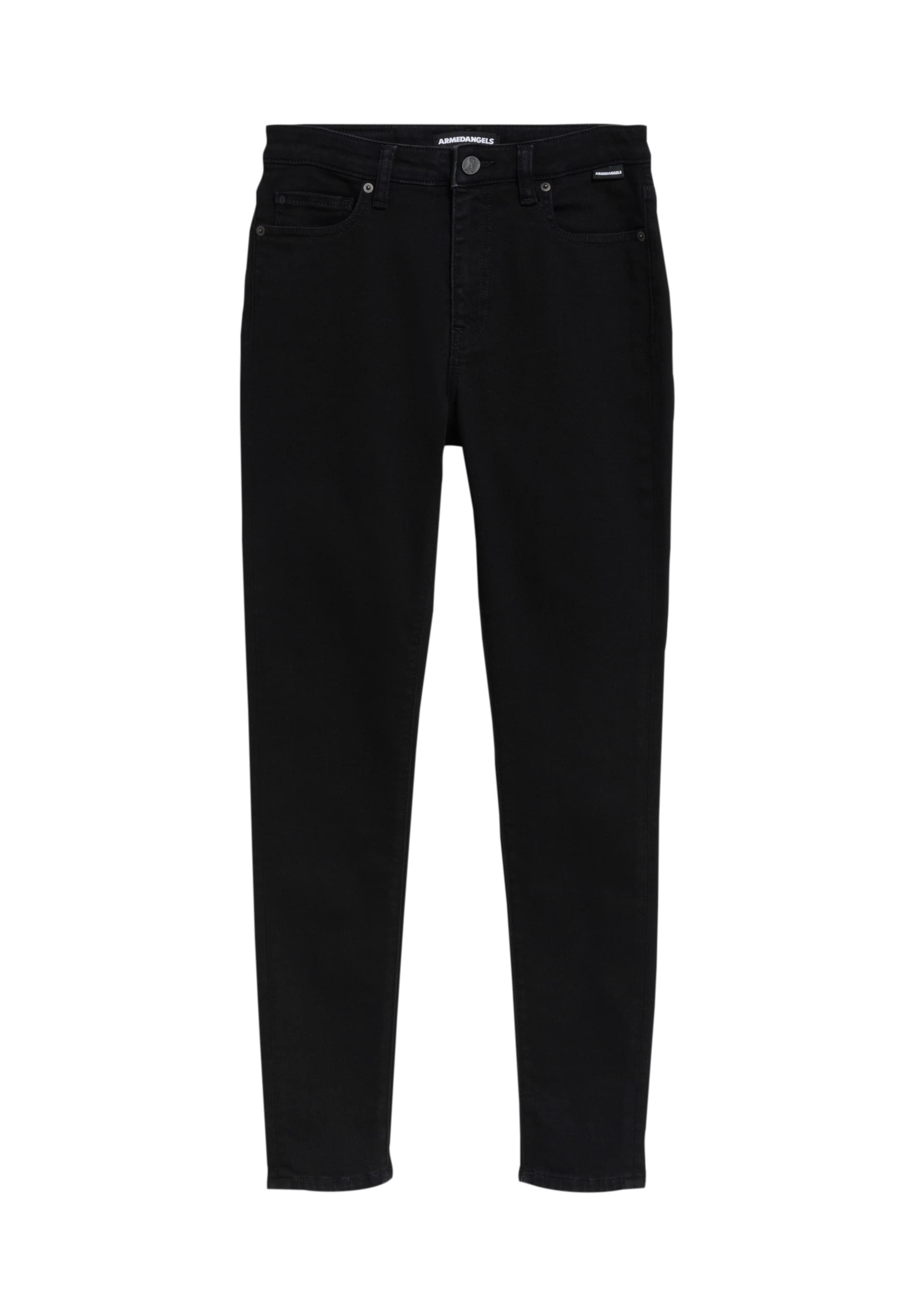 ARMEDANGELS Kitsas Teksapüksid 'TILLAA', värv must: eest vaates