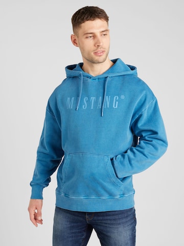 MUSTANG Sweatshirt 'EDEN' i blå: forside