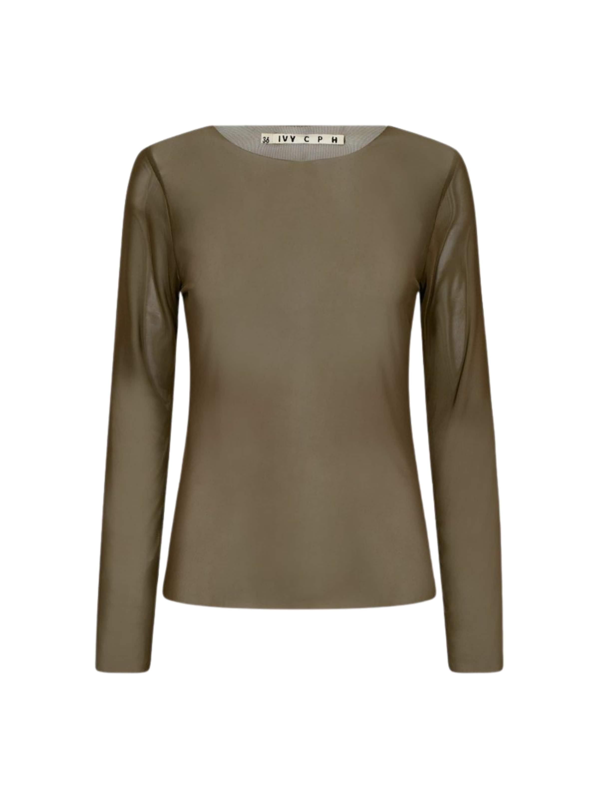 Ivy Copenhagen Shirt ' IVY-Toulle ' in Brown: front