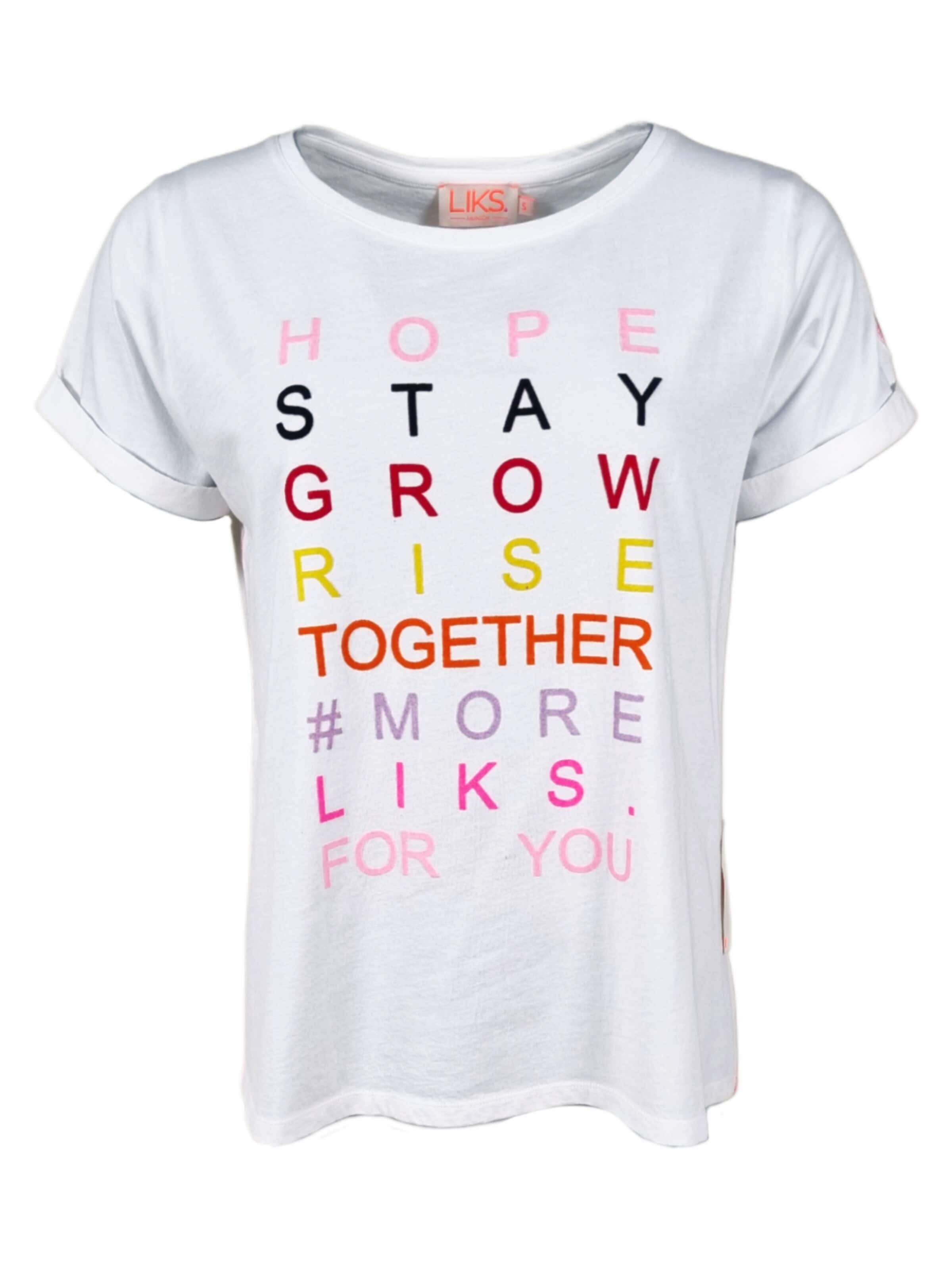 LIKS. Munich - Camiseta 'Tshirt One Team One Dream - PamelaC' en blanco: frente