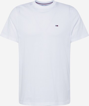 Coupe regular T-Shirt Tommy Jeans en blanc : devant