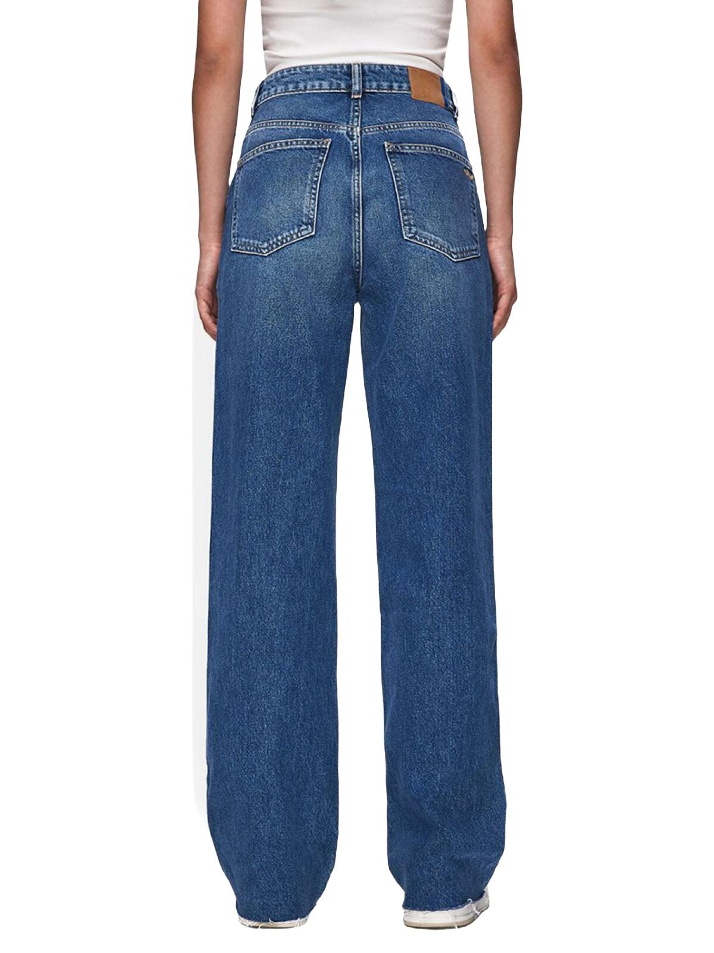 LTB Jeans - Pierna ancha Vaquero 'LTB Jeans Damen Danica L Weites Bein, High Waist Jeanshose' en azul
