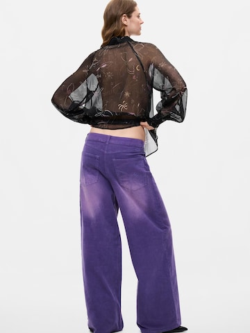 Desigual Широкий Штаны в Лиловый
