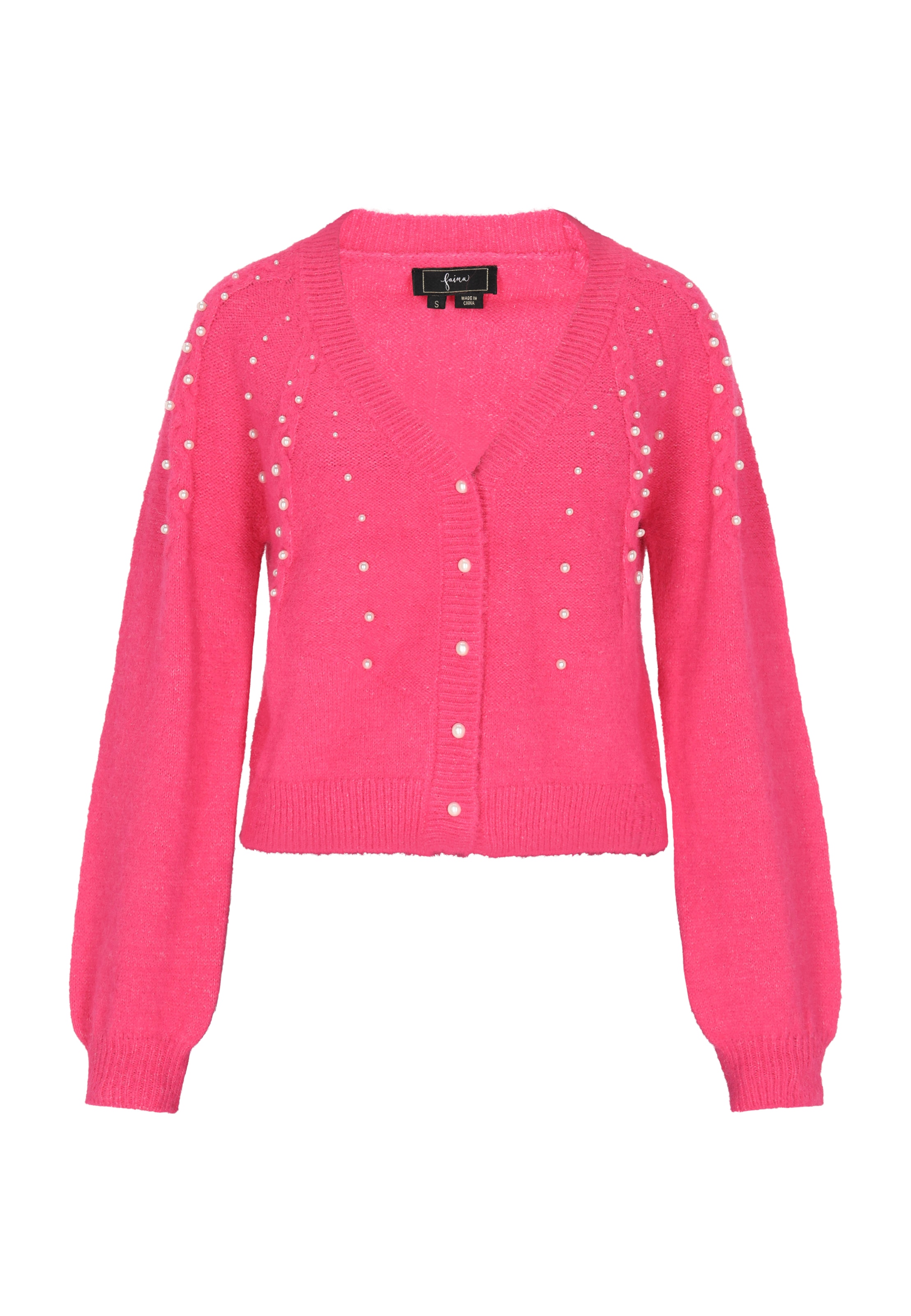 Cardigan faina en rose : devant