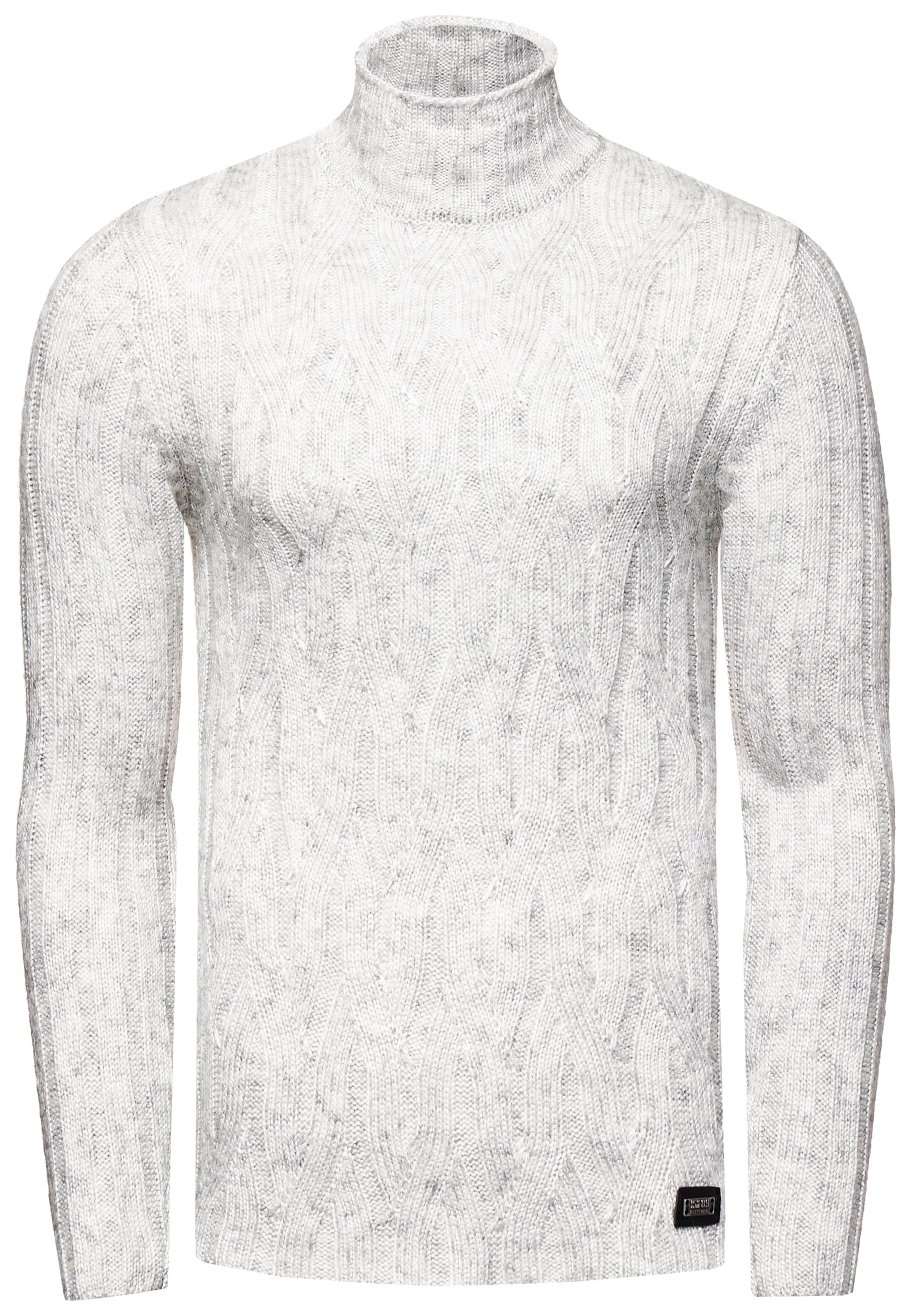 Rusty Neal Pullover in Grau: Vorderseite