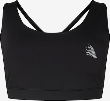 Active by Zizzi Bustier Sports-BH i sort: forside