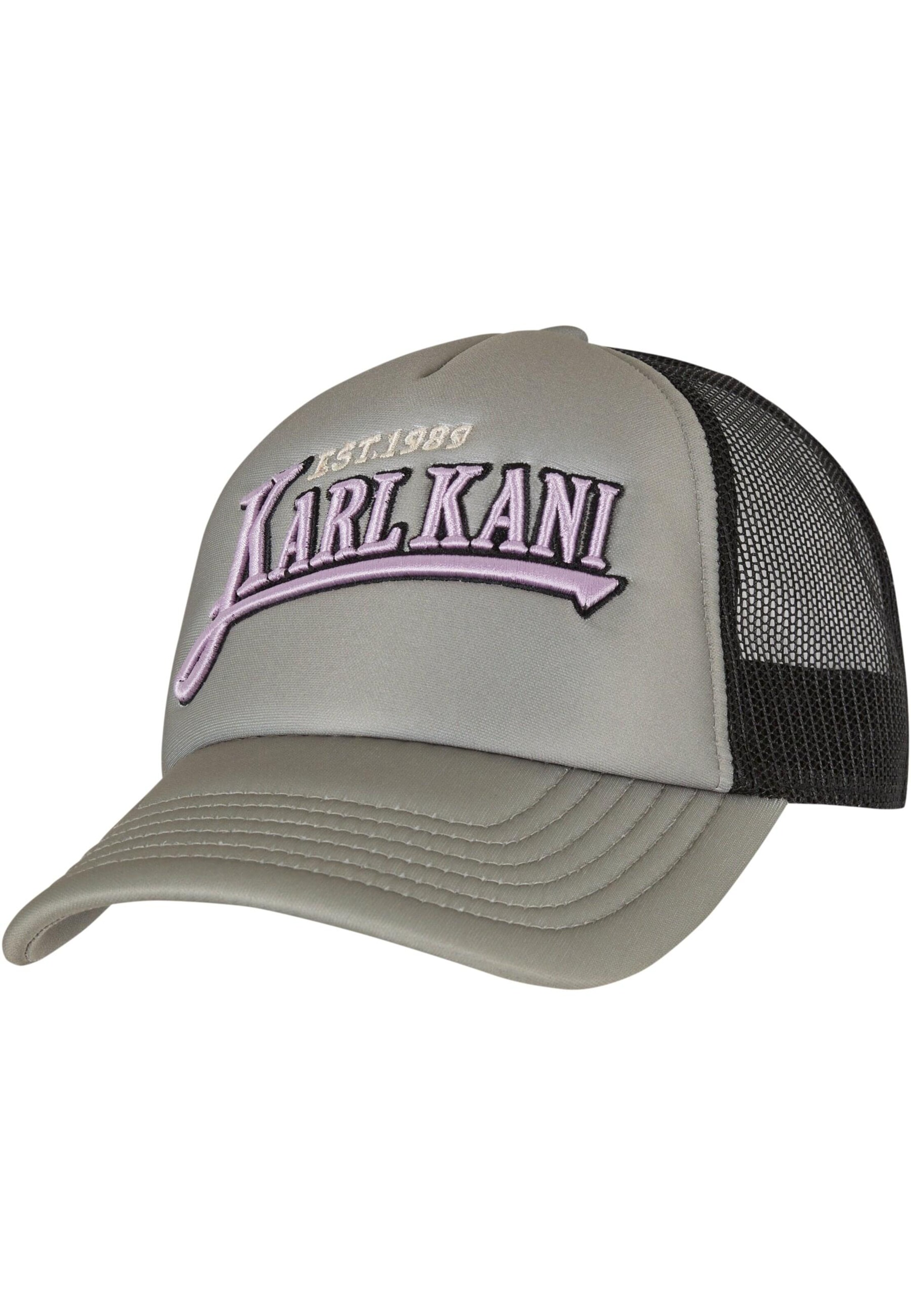 Cappello da baseball 'Trucker' di Karl Kani in grigio: frontale