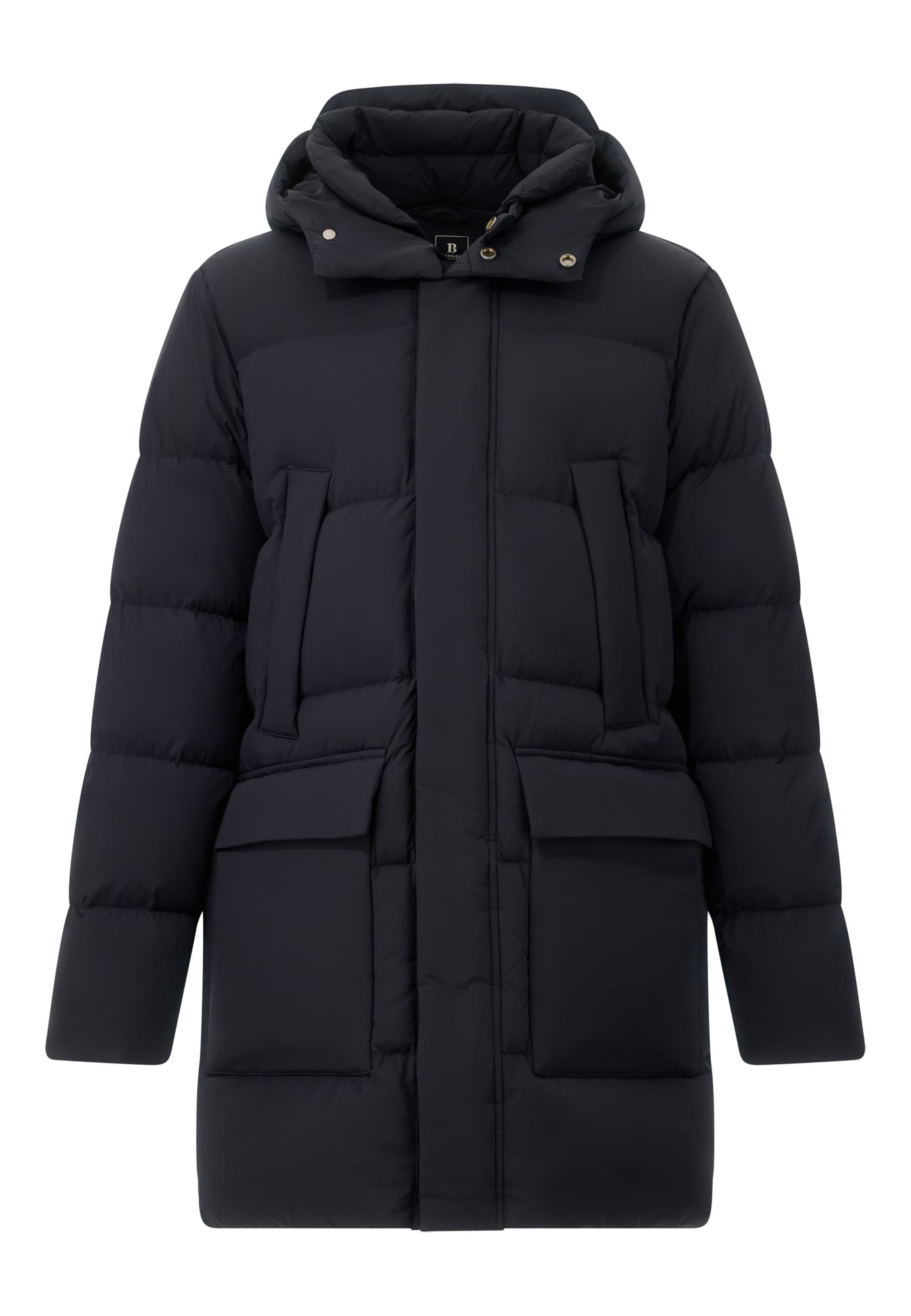 Boggi Milano Winterjas in Blauw: voorkant