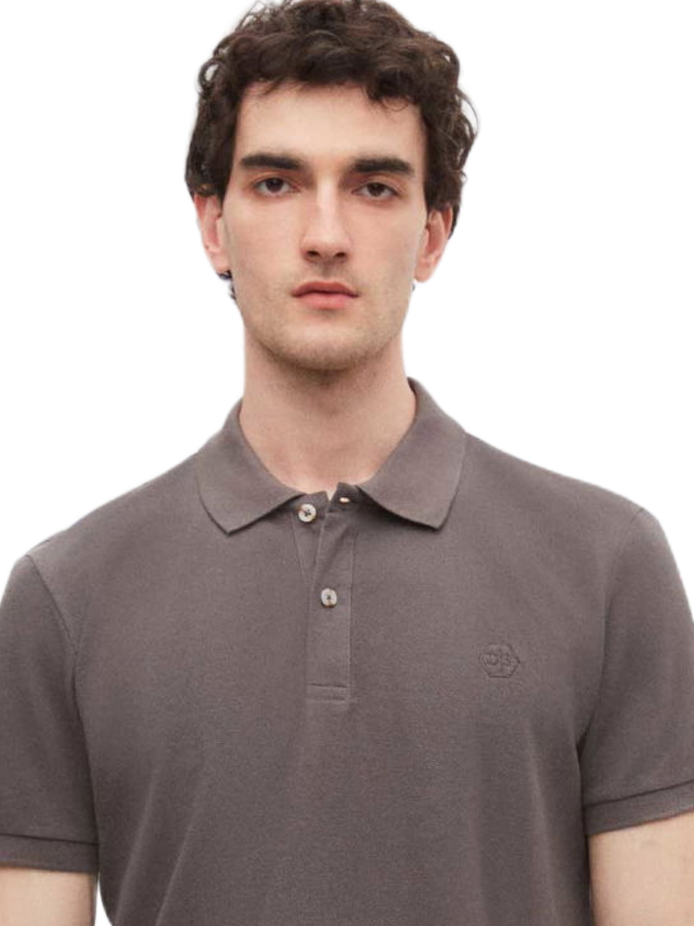 D’S Damat Poloshirt 'Von' in Grau