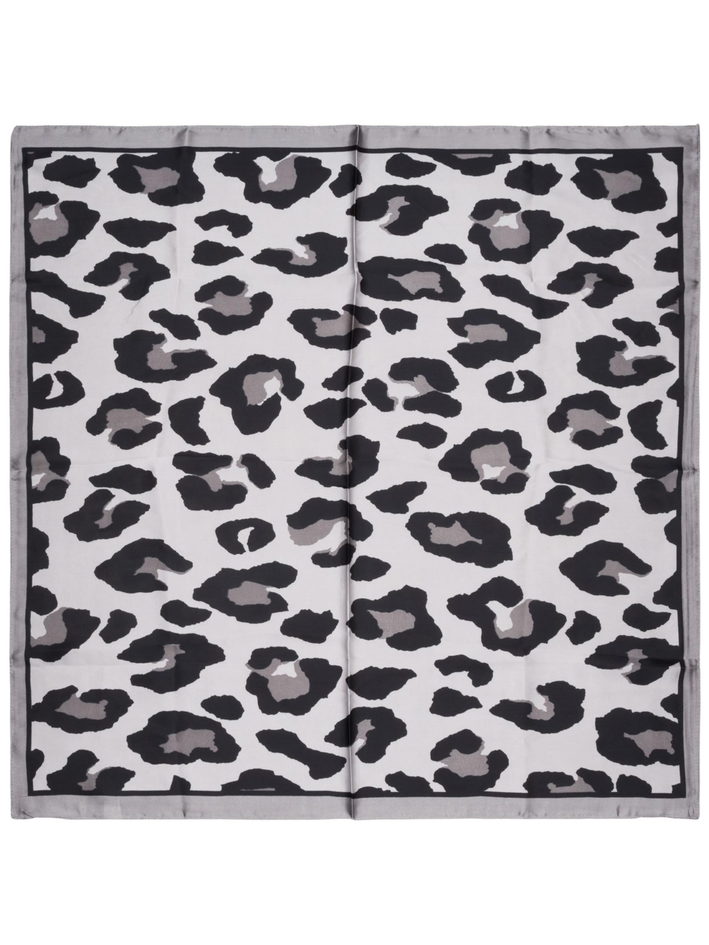 styleBREAKER Tuch 'Halstuch mit Leoparden Muster'‌‌‌‌‌‌ in Grau