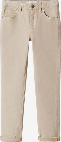 MANGO KIDS Broek 'PERU5' in Beige: voorkant