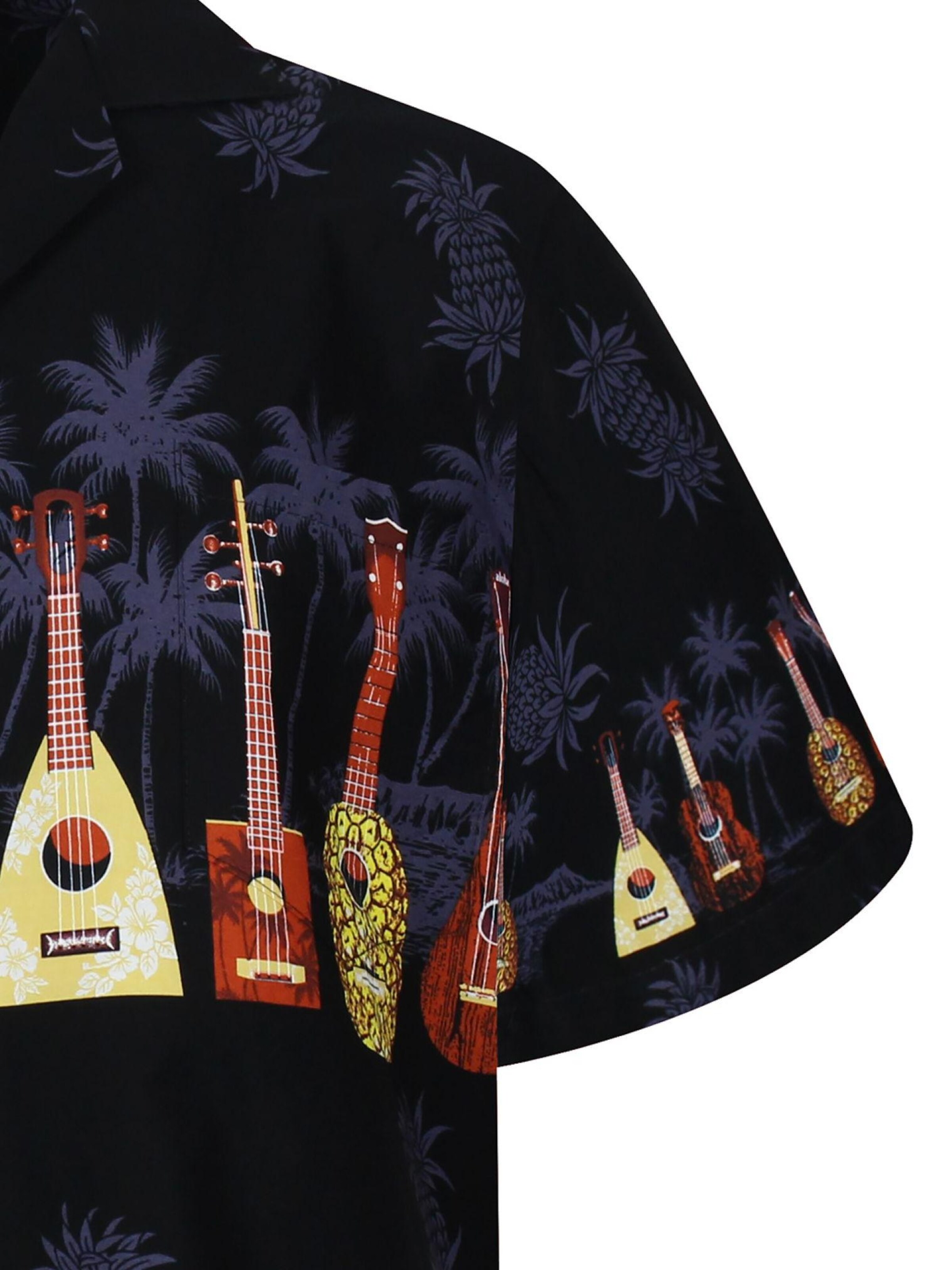 Regular fit Camicia 'Ukulele' di KY's in nero