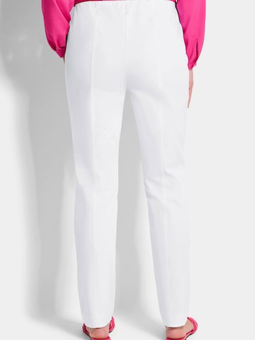Regular Pantalon 'Louisa' Goldner en blanc