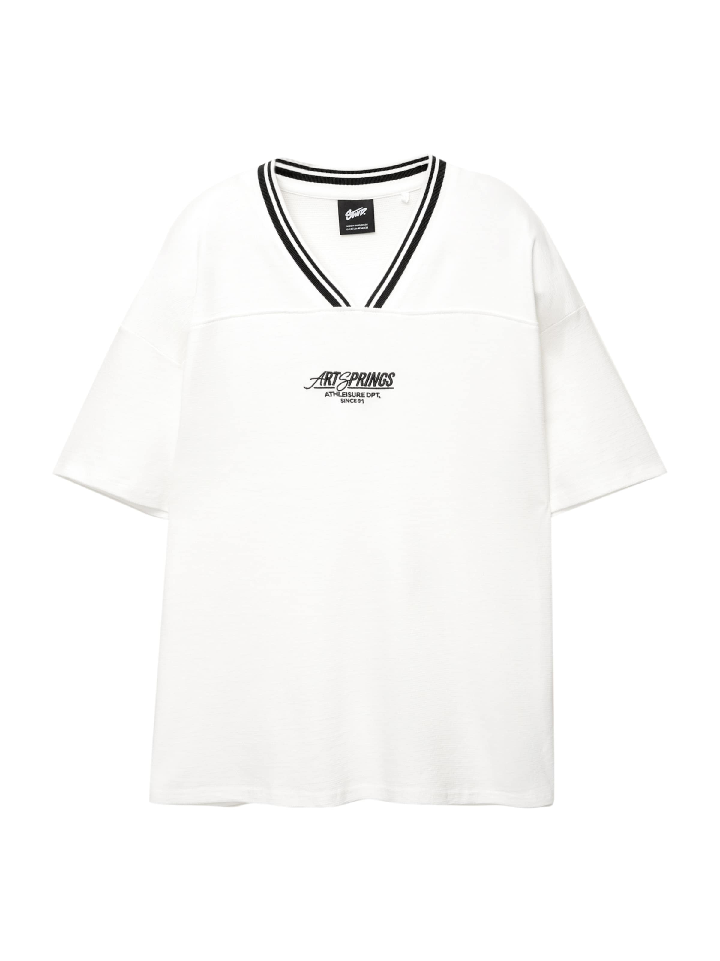 Pull&Bear Bluser & t-shirts i sort / hvid, Produktvisning