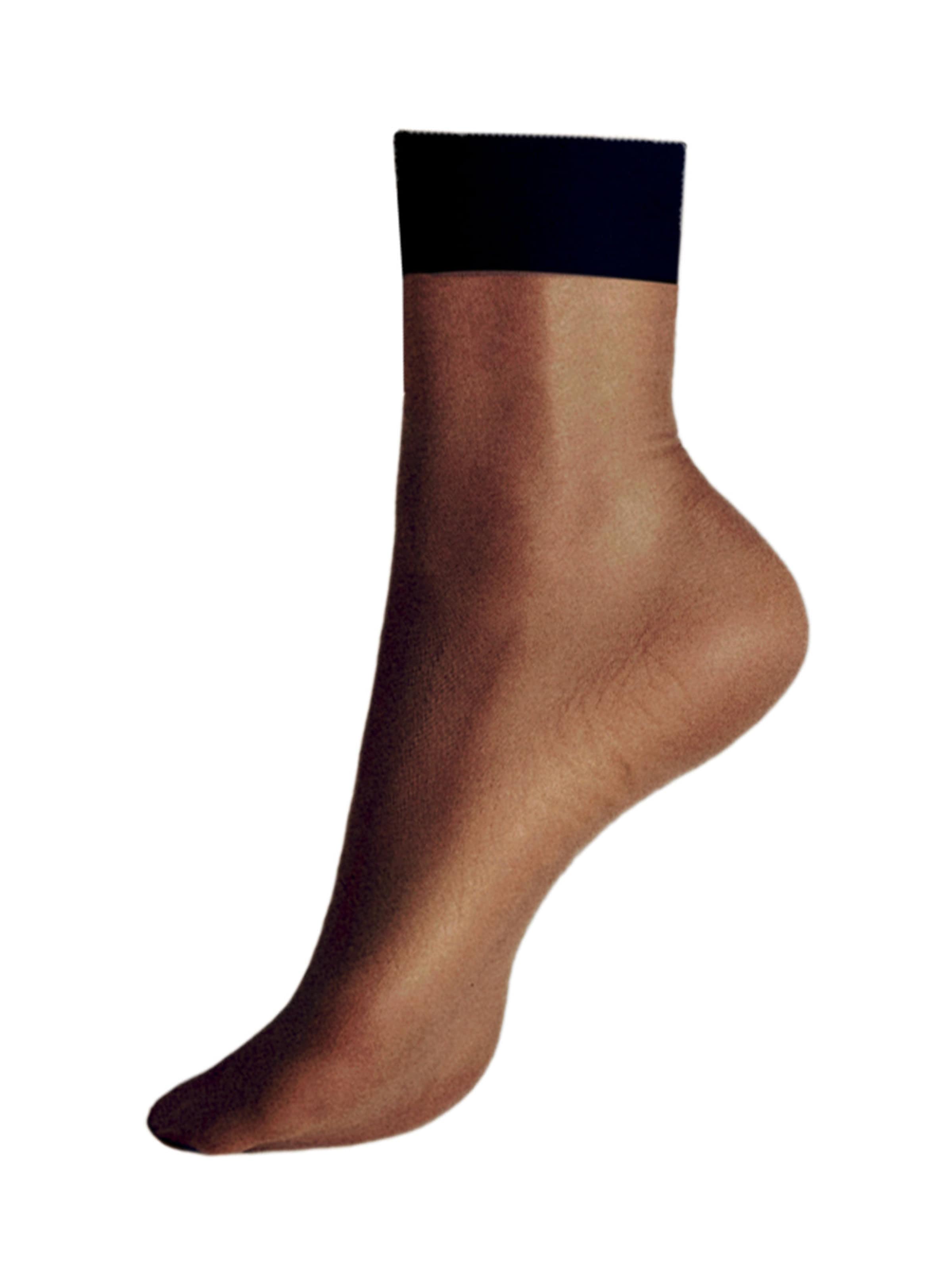 KUNERT Socken 'Perfect Shine 15' in Schwarz: Vorderseite