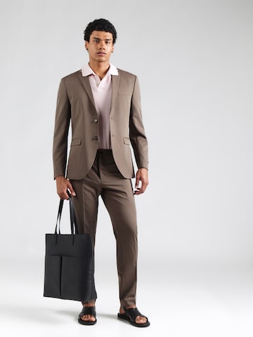 JACK & JONES Slim fit Suit 'JPRFranco' in Brown