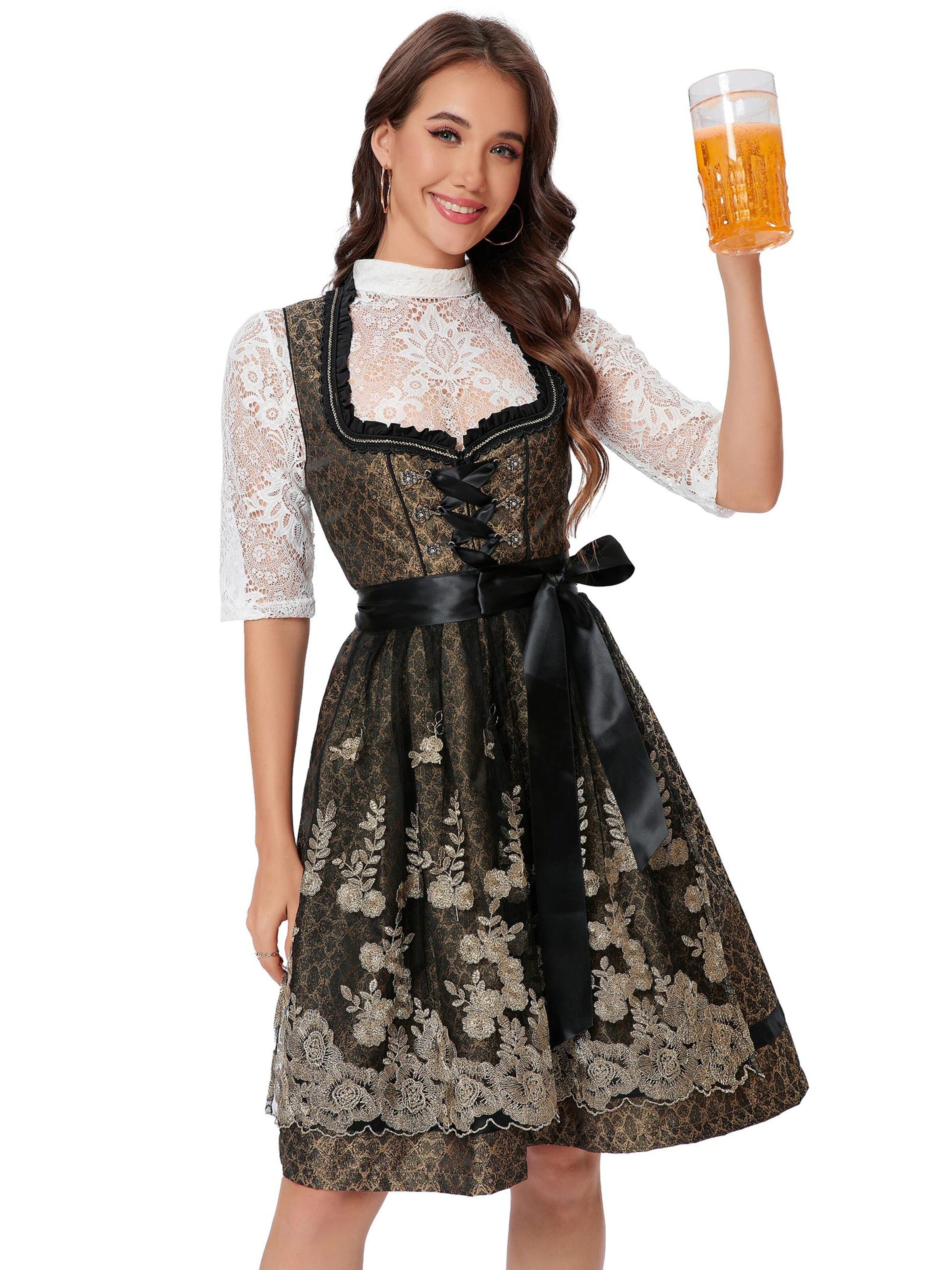 Yesfashion Dirndl‌‌‌‌‌‌‌‌ in Schwarz