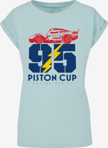 ABSOLUTE CULT T-Shirt 'Cars - Piston Cup 95' in Blau: predná strana