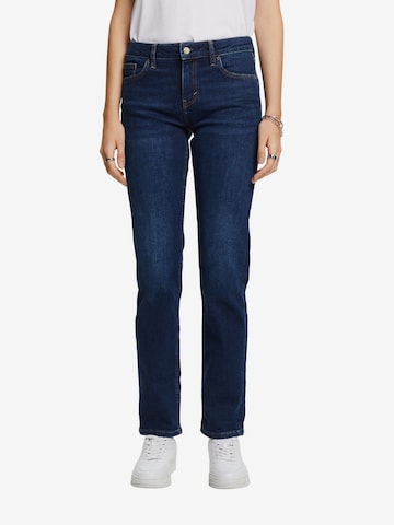 ESPRIT Slimfit Jeans in Blauw: voorkant