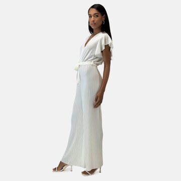 Tuta jumpsuit di Elara in bianco