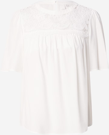 QS Blouse in White: front