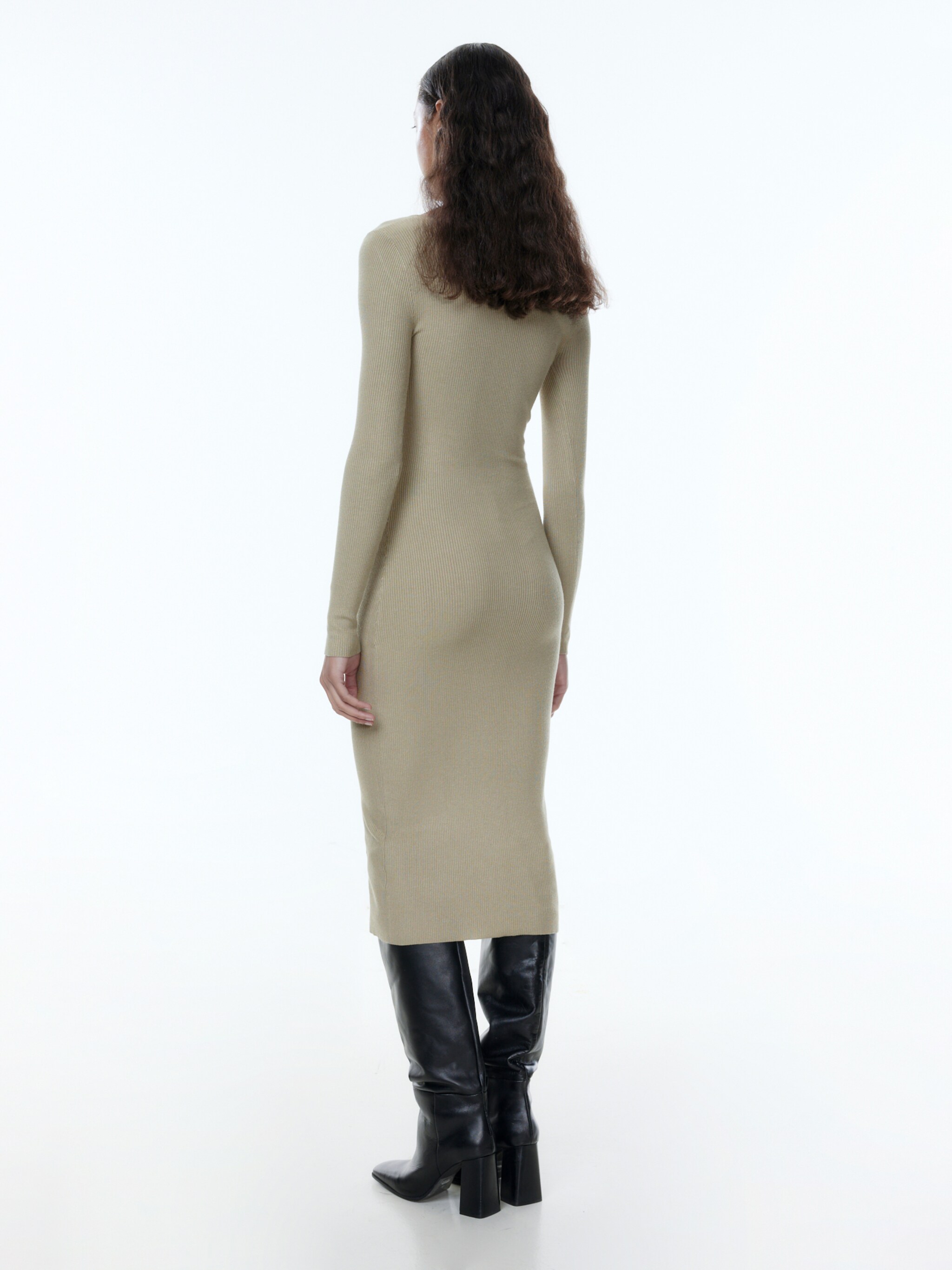 EDITED Producten Gebreide jurk 'Engelina' Groen