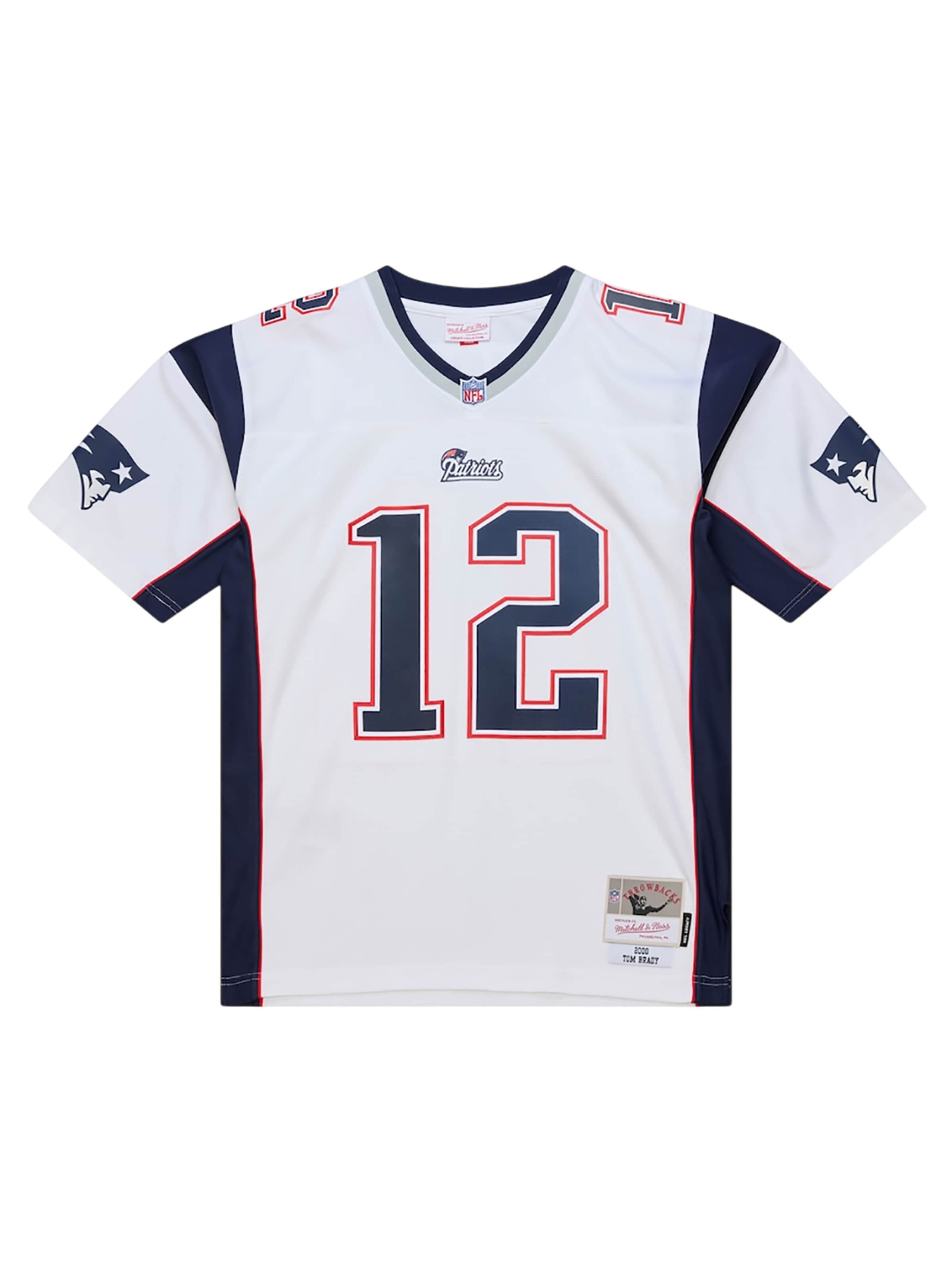 Mitchell & Ness Jersey 'NFL New England Patriots Tom Brady 2000' in White: front
