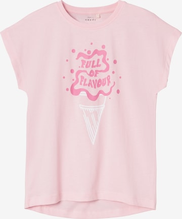 NAME IT T-shirt 'VIOLET' i rosa: framsida