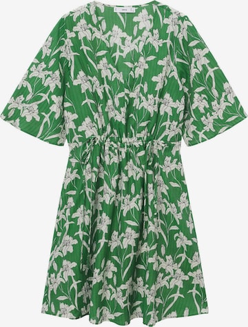 MANGO Letní šaty 'Rainbow' – zelená: přední strana