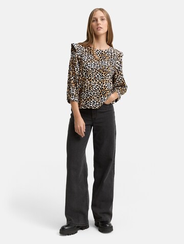 TOM TAILOR DENIM Blouse in Bruin