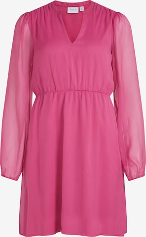 VILA Shirt Dress 'Lin' in Pink: front