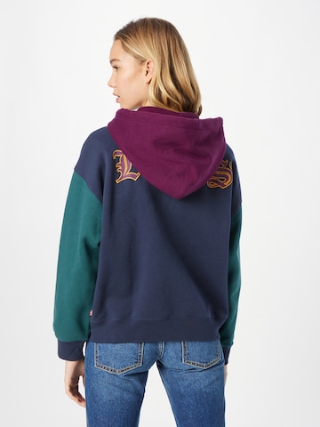 LEVI'S ® Sweat jacket 'Graphic Liam Hoodie' in Blue