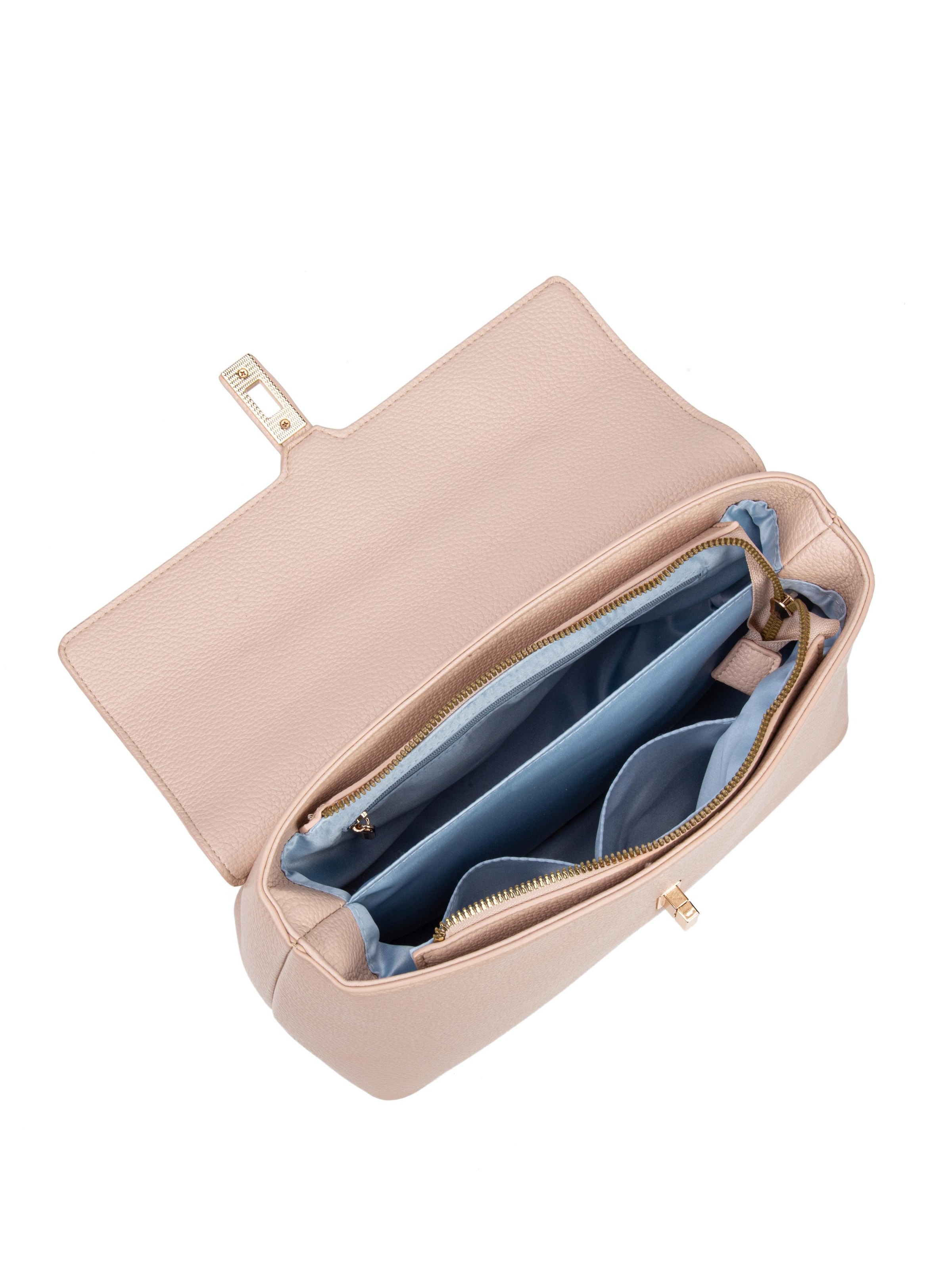 Borsa a mano 'Borsa a Mano Donna Pelle Vegana PU con Girello e Tracolla Rimovibile' di Diana&Co. in rosa