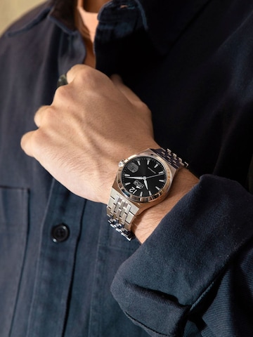 Lotus Analoog horloge in Zwart